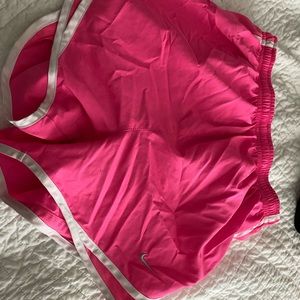 Hot pink Nike shorts